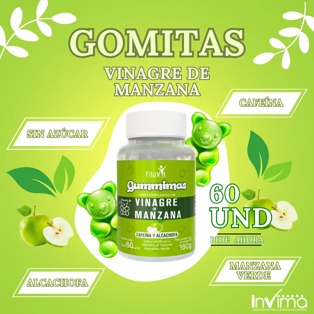 GOMITAS DE VINAGRE DE MANZANA MANZANA