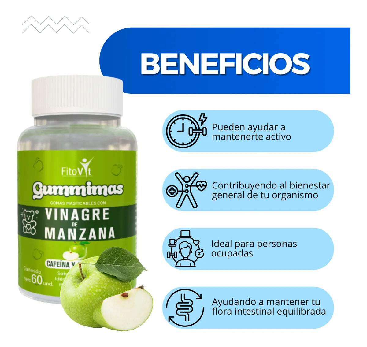 GOMITAS DE VINAGRE DE MANZANA MANZANA