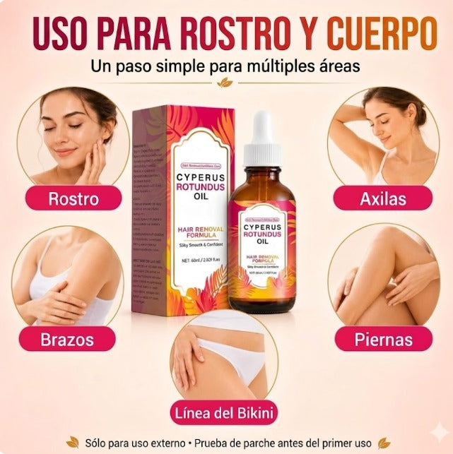 Aceite Cyperus Rotundus Oil Post Depilación