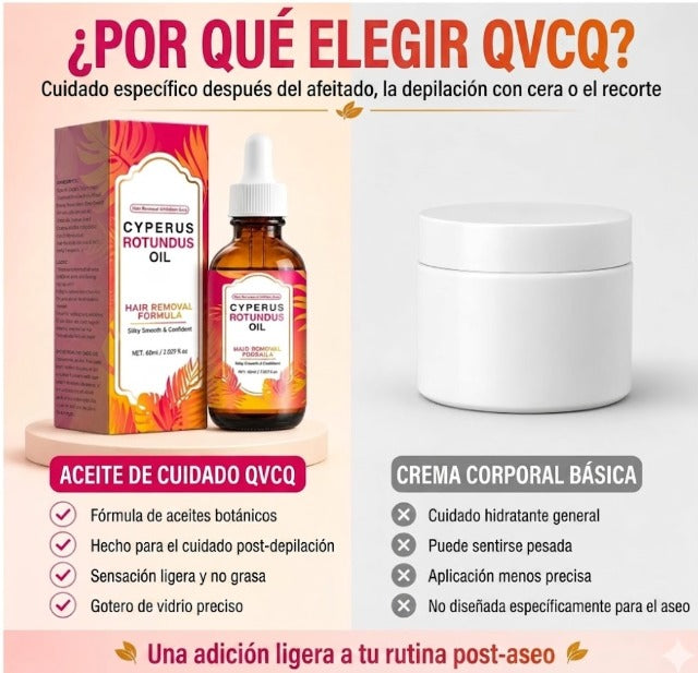 Aceite Cyperus Rotundus Oil Post Depilación